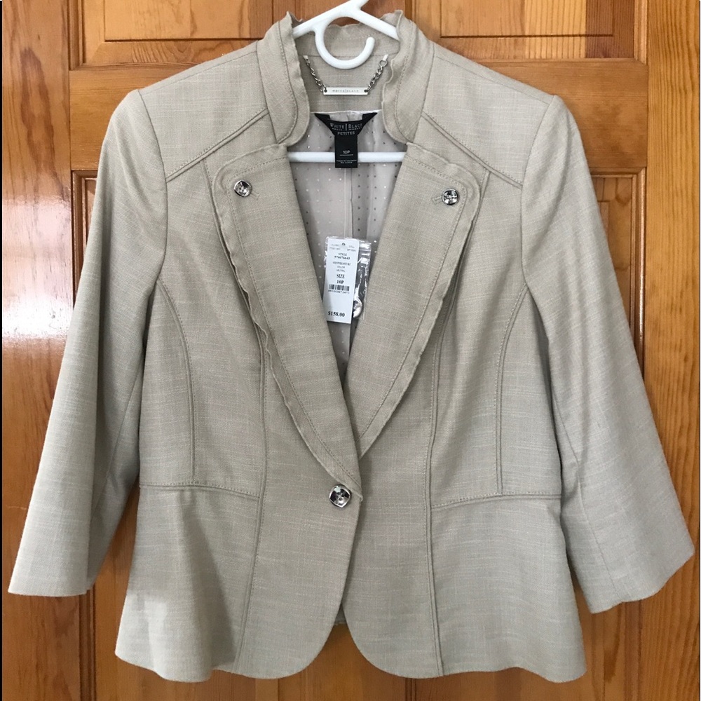 Whbm Blazer Pm Nwt Color Neutral - image 1
